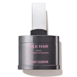 The Saem Silk Hair Style One Minute Cover Shadow Gray Gray Crown 01 Natural Black 1pc / 더샘 실크 헤어 스타일 원미닛 커버 섀도우 정수리 새치 01 내추럴 블랙 1개