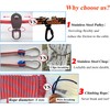 Dog Tie Out Cable for Camping, Dog Trolley System and