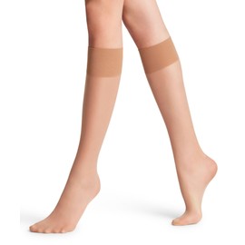 FALKE Women's Pure Matt 20 Denier Knee Socks Transparent Matt Tear-Resistant Pressure-free Extra Soft Comfort Waistband with Reinforced Toe and Fine Stitching Fine Soft Sustainable Material 1 Pair,
