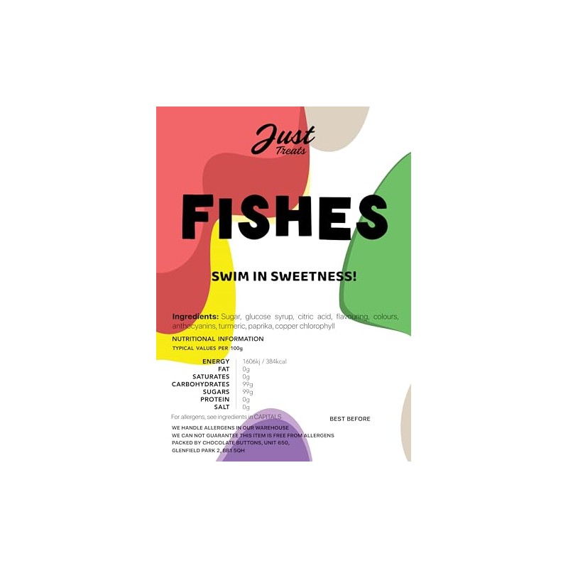 Just Treats Fishes 500g Share Bag