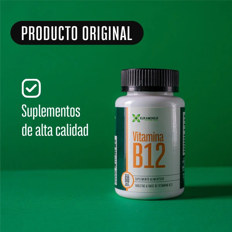 Vitamina B12 - 60 Tabletas Sin Sabor