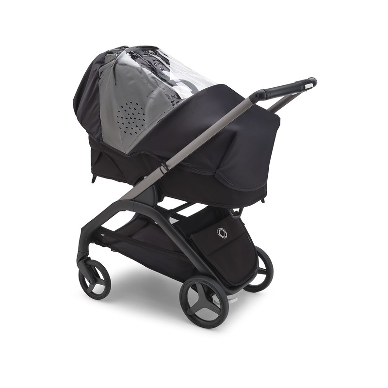 Bugaboo Dragonfly Waterproof Rain Cover, Transparent, Compact, for Single Strollers