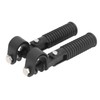 Pair of Motorcycle Foot Pegs Clamp Footrest Mount for 1in