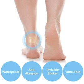 Blasenpflaster, 40 Stück 4 Größen Hydrokolloid-Gelpflaster Bandagen zur Vorbeugung und Pflege von Blasen an Fuß, Zehen und Ferse