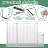 4 Compartments Acrylic Coffee Cup and Lid Storage Organizer Holder