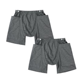 YingXue YingXue 2-Pack Urine Bag Pants for Patient, Ostomy Drainage Bag Pants, Incontinence Care Trousers, Catheter Bag Pants, (27-46In Waist)