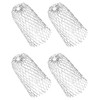 QWORK® 4 Pack Aluminum Gutter Guards, Expandable Aluminum Screen Filter,