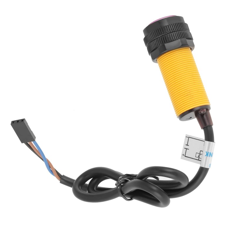 POCREATION E18-D80NK Infrared Sensor, Detection Distance Adjustable Photoelectric with Transmitter