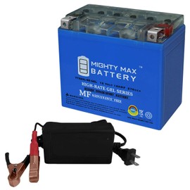 Mighty Max Battery YTX20L-BS GEL Battery for Kawasaki JT1100 STX 97-03 + 12V 4Amp Charger