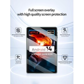 UYRUREL Screen Protector for COLORROOM K10 2025 Tablet 10 inch Android 14 Tablets Anti-Scratch 9H Hardness Touch Sensitive 2.5D Rounded Edges Bubble Free Easy to Install,2 Pack.