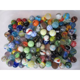Mega, Jabo &Marble King Marbles Gift Bag Of 25 Premium 5/8 Marbles A Instant Marble collection