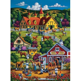Buffalo Games - Eric Dowdle - Wildfire Ranch - 1000 Piece Jigsaw Puzzle for Adults - Challenging Puzzle Perfect for Game Nights - Finished Size is 26.75 x 19.75