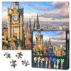 Old Town Edinburgh Puzzles for Adults 1000 Pieces, Edinburgh Castle