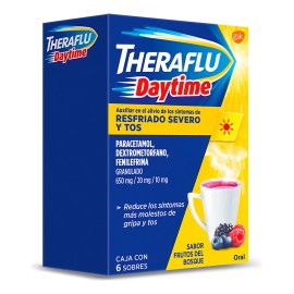 Theraflu Daytime Granulado 650 Mg/20 Mg/10 Mg, 6 Sobres