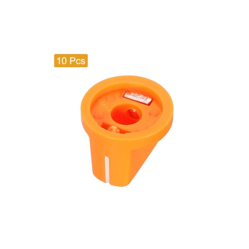 sourcing map 10Pcs 6.4mm Shaft Hole Guitar Ampere Effect Pedal