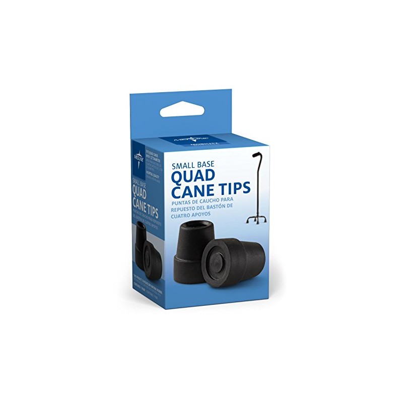 1/2" Tips for Small Base Cane, Black- Box contains 1