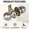 2 Pcs Door Handle Lock with Keys, Door Lock for