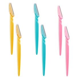 JSBelle Set de 6 Eyebrow Razor, Maquinilla de afeitar ceja afeitadora con cubierta de precisión para mujer (6 piezas)