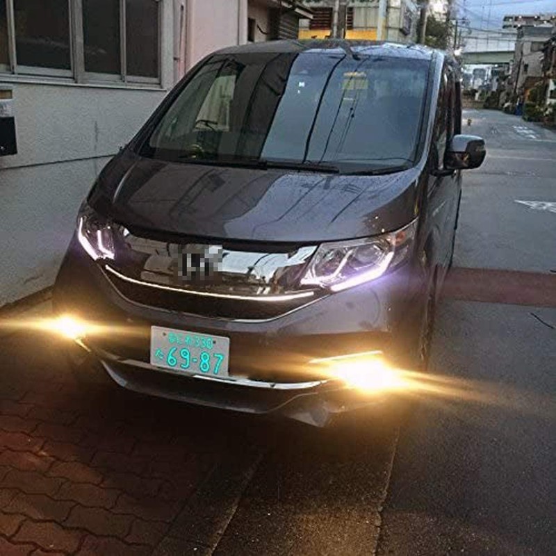 Yalufa LED Illuminated Improved License Plate, Waterproof Strengthened, Front and