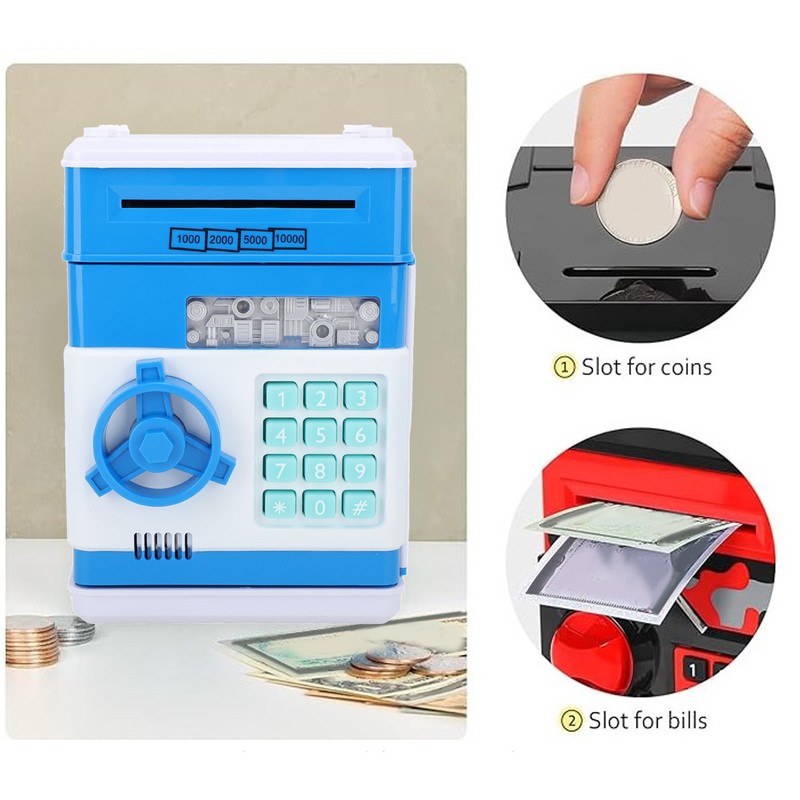 Innovative Money Bank ATM Piggy Bank with Cute Music Coin