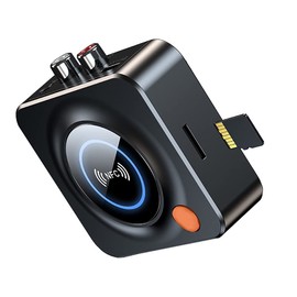 eppfun AK3040R Bluetooth 5.3 Audio Receiver, NFC + 3.5mm AUX/RCA/TF Card Slot Bluetooth Receiver Supports AAC for Wired Speaker or Home Streaming Music System, Charge While Using