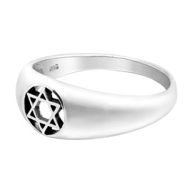 AeraVida Meaningful & Elegant Star of David .925 Sterling Silver Ring (9)
