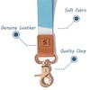 Senlly Neck Lanyard Strip with Genuine Leather for Keys, ID