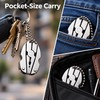 Stainless Steel Folding Multi-Tool Keychain with Pliers, Knife, Screwdrivers &
