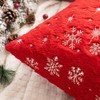 MIULEE Pack of 2 Christmas Cushion Covers Faux Fur Throw