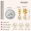 Chunky Gold Earrings for Women Dangle Drop Hoop Earring With