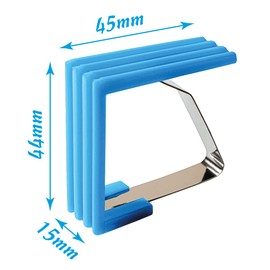 4 Pcs Steel Tablecloth Clips, Spring Table Cloth, Outdoor Picnic Party Hooks Tablecloth Clips Clamps Clips for Outdoor Tables Garden Outdoor Weather Resistant (Blue)