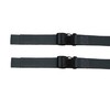Webbing Strap with Quick Release Buckle, Pack of 2 (Grey,