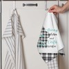Easter Dish Towels, Black Plaid Kitchen Towels, Happy Easter Bunny