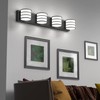 LIGHTINN Bathroom Light Fixtures 28.4 inch Black Bathroom Vanity Light