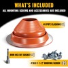 VIVIDA #6 Silicone Metal Roof Pipe Flashing Boot, High Temp