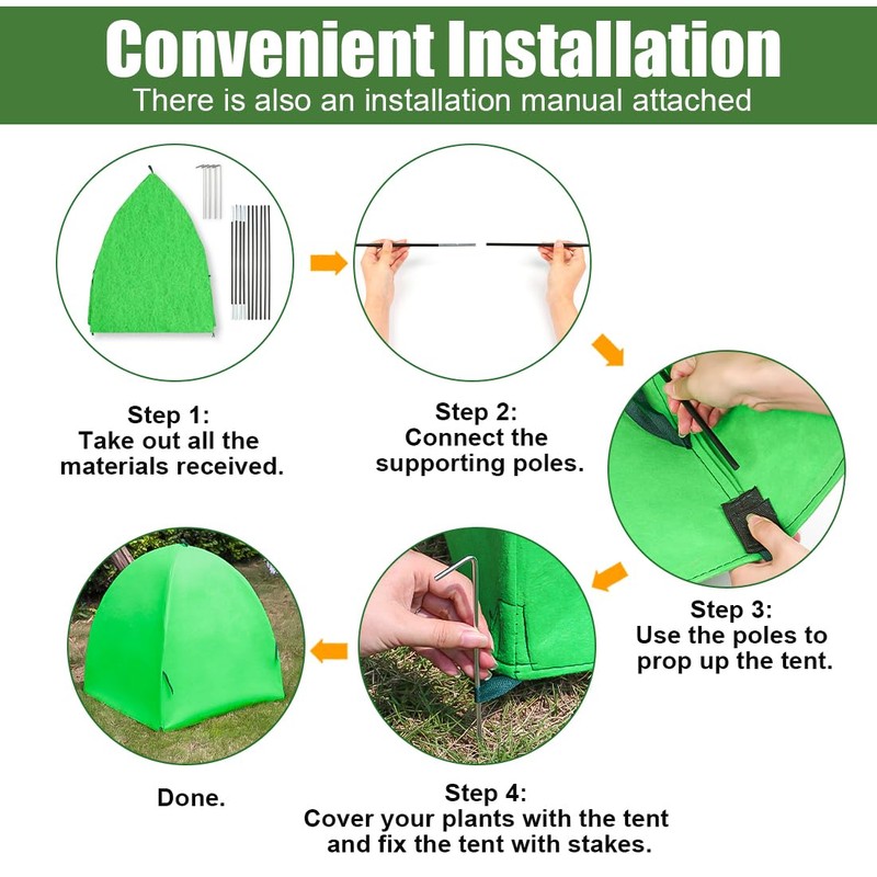 Plant Covers Freeze Protection for Winter, Outdoor Garden Frost Cover