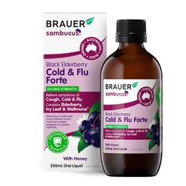 Sambucus by Brauer Black Elderberry Cold & Flu Forte Adults