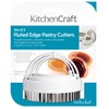 KitchenCraft Fluted Pastry / Cookie Cutters with Plastic Handles, Stainless