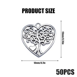 Tree of Life Pendants Metal Tree of Life Pendant Silver Pack of 50