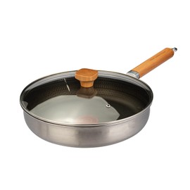 MDZF SWEET HOME 10 inch Titanium Nonstick Frying Pan – Honeycomb Surface with Red Heat Indicator, Scratch Resistant Skillet, Induction Compatible, PFOA-Free Cookware