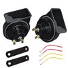 BANVIE Car Horn, Truck Horn Set 12V, 110-125dB High/Low Tone,