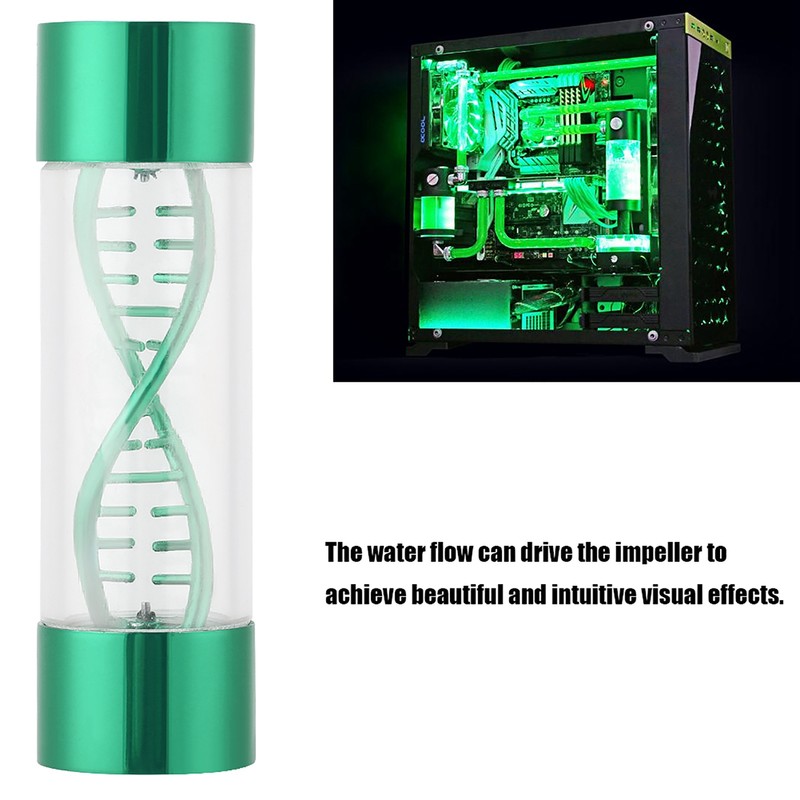 Water Flow Meter Multiple Color Metal Spiral G1/4 Female Thread