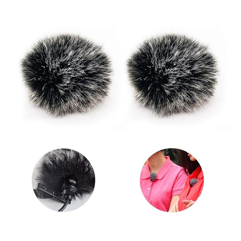 Lavalier Wind Muff 2 Pack Lapel Microphone Wind Muff 0.2/0.4