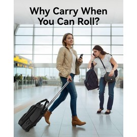 LUGGEX Underseat Carry On Luggage with Wheels, Lightweight Under Seat Luggage, Soft Sided Personal Item Suitcase (16 Inch, Blue)