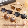 SKYWAY Reading Sunglasses for Women Men, Classic Round Outdoor Reader