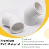 10pcs 3/4" 45 Degree PVC Elbow Pipe Fitting Connector (Socket
