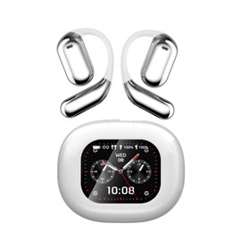 AI Language Translation Earbuds, Bluetooth 5.4 Headphones Translator for 144 Languages, HiFi Sound & Smart Touch Screen, for Travel Business Learning (Sliver)