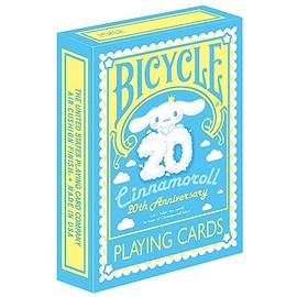 Generic Cinnamoroll 20th Anniversary Playing Cards, Standard Deck Size, Blue, Paper, Printed and glued paper/cardboard