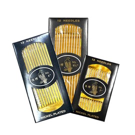 AMORNPHAN Heavy Duty Large Eye Long Needle Easy to Thread, Hand Sewing Needle. Sewing Upholstery Leather Tapestry Embroidery Tufting Craft Carpet Canvas Repair for Home or Work. 36 PCS 3 Size