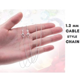 Fashion Jewelry CAT HEART LOVE Charm 925 Sterling Silver 22" Chain Women